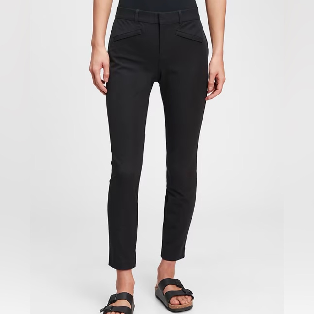 GAP Signature Skinny Ankle Slim Pants in Black Size 4